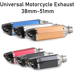 Pot d'échappement universel pour <span class=keywords><strong>moto</strong></span>, silencieux de motocross pour HONDA Cbr 954 Rr Goldwing 1800 Vfr 750 <span class=keywords><strong>Rebel</strong></span> Steed 400 Cbr125R - Product Image 2