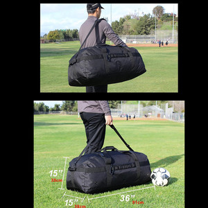 132L 36 "Heavy Duty Extra Large Sports Gym Equipment <span class=keywords><strong>Bolsa</strong></span> de lona de viaje. Fútbol Béisbol Baloncesto Hockey Fútbol Equipo Entrenadores - Product Image 3