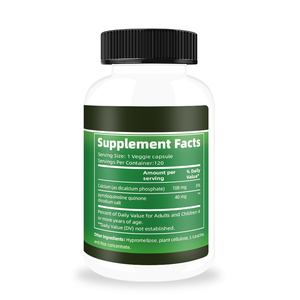 Fabricante de Suplementos PQQ al por Mayor, 40 mg, Promueve la Biogénesis Mitonquítica, Certificado Vegano, Sin Gluten, 120 Cápsulas de PQQ - Product Image 5