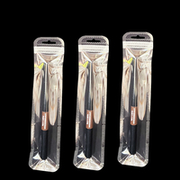 Fermeture à glissière en plastique transparent de 4.5*22cm de long pour pochette transparente pour crayon à sourcils