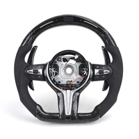 Volant en fibre de carbone forgée avec écran LED pour BMW Série E E60 X5 E70 X6 E71 E82 E87 E88 M3 E90 E91 E92 E93 X1 E84