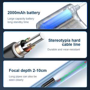 C20-M 4.3インチIPSスクリーンHD工業用内視鏡パイプ車エンジン検査カメラフレキシブルボアスコープ（1/5/10/20Mスネークケーブル付き） - Product Image 5