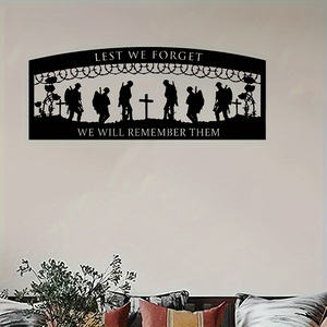 1 pièce de sculpture murale en métal « Ne me quitte pas », sculpture commémorative en fer, décoration pour la maison et le jardin, cadeau unique pour amis, style artistique - Product Image 5