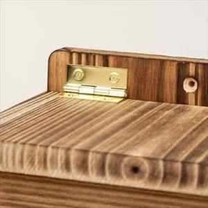 Nid d'oiseau en bois <span class=keywords><strong>unique</strong></span> fait à la main en plein air maison décorative nichoir/mangeoire pour les propriétaires d'animaux domestiques - Product Image 2