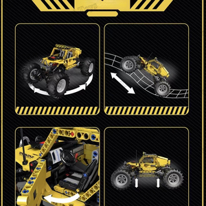 Mould <span class=keywords><strong>King</strong></span> 18021 Big Foot, Modelo de Coche Escalador, Serie de Modelos de Control Remoto, Modelo de Ensamblaje para Niños, Juego de Bloques de Construcción - Product Image 4