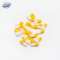 Capsules en plastique vides sans TiO2, jaunes et blanches, en gélatine bovine de haute qualité, taille 0, en promotion