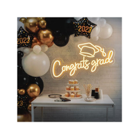 Enseigne LED Dimmable « Félicitations, diplômé ! », enseigne néon pour chambre à coucher, fête d'anniversaire, décoration murale, enseigne lumineuse LED personnalisée