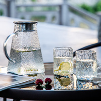 Carafe et bouilloire en verre borosilicate de haute qualité, transparentes, capacité 1,2L/1,5L/1,8L, compatibles lave-vaisselle et micro-ondes, design moderne