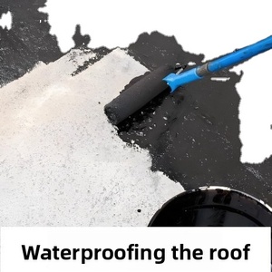 Guangzhou Polyurethane <b>Waterproof</b> Coating Elastic Asphalt Exterior <b>Wall</b> Roof Basement Water-Based Liquid <b>Paint</b> - Product Image 1