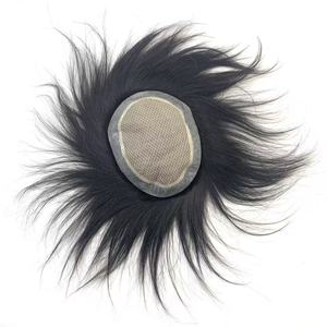 Tupé Masculino con Base de Seda, <span class=keywords><strong>Pelucas</strong></span> de Cabello Humano, Topper <span class=keywords><strong>para</strong></span> <span class=keywords><strong>Hombres</strong></span> <span class=keywords><strong>Jóvenes</strong></span>, <span class=keywords><strong>Pelucas</strong></span> Cortas <span class=keywords><strong>para</strong></span> <span class=keywords><strong>Hombres</strong></span> - Product Image 1