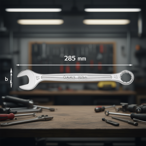 Open End Wrench 285 Mm Length Metric Steel <b>Tool</b> For Mechanical Repair - Product Image 3