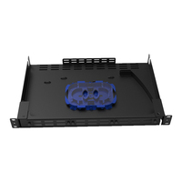 Cassette de brassage rotative ODF 1U 24 ports avec 2 modules adaptateurs LGX pour gestion des câbles