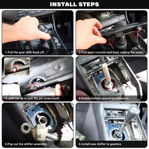 Levier de vitesses court à changement rapide, levier de vitesses sport de précision pour BMW E30 <span class=keywords><strong>E36</strong></span> E39 E46 M3 M5 3 5-Series 84-06 PQY-PDG09B - Product Image 5