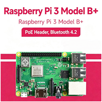 Ordinateur monocarte Raspberry Pi 3 Modèle B, carte de développement Linux en stock, alimentation PoE (Power Over Ethernet), Bluetooth 4.2, Wi-Fi