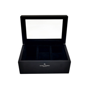 Solid Wood <b>Watch</b> Box Rectangle Custom Made Protective Storage Display <b>Case</b> - Product Image 3