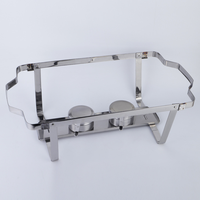 Ensemble buffet de plats à friction de luxe en acier inoxydable chauffe-plats pour hôtel et restaurant pour traiteur et buffet