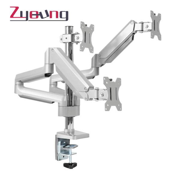 Triple Monitor Holder Mount Gas Spring Monitor Arm Stand Adjustable Monitor Bracket