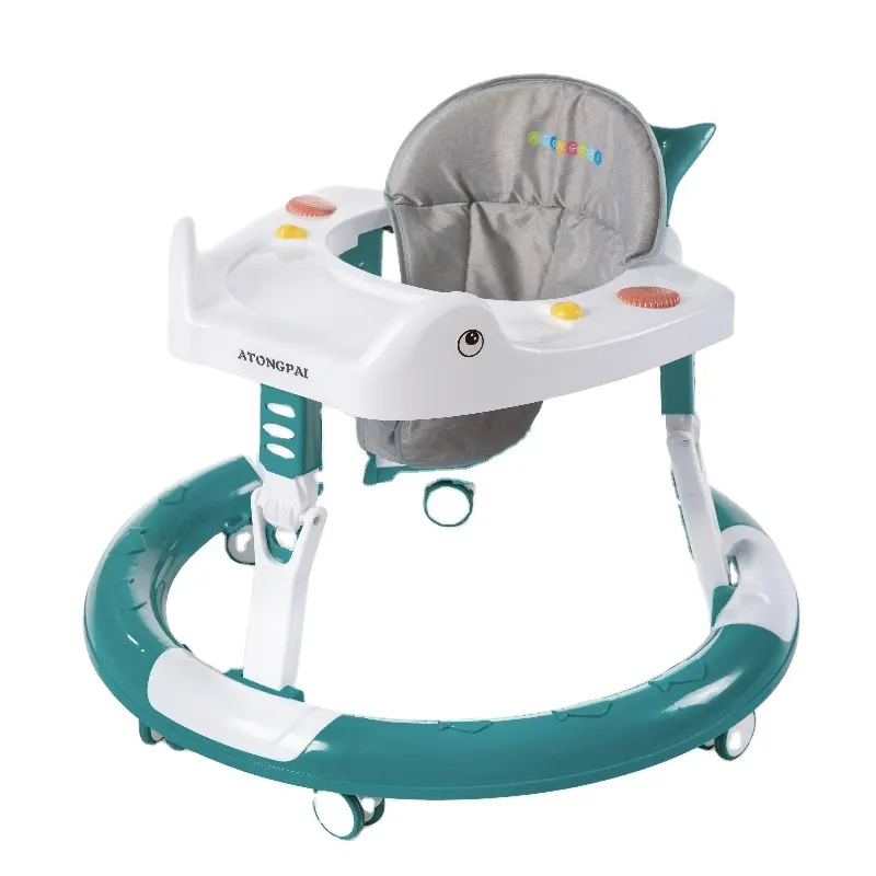 Bebê multifuncional preços baixos Crianças sentar-se para ficar atividade do bebê walker dobrável multifuncional musical plástico andador do bebê