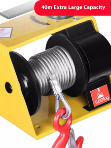 Cabrestante manual de tornillo sin fin con autobloqueo - Product Image 3