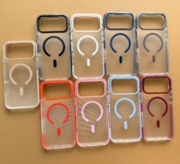 Étui de luxe magnétique transparent à rayures ondulées pour iPhone 18 17Air 16 15 14 Plus 13 12 11 Pro Max, coque transparente antichoc