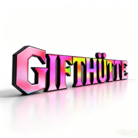 Lettres lumineuses RGB, signalétique en métal pour affichage intérieur et extérieur