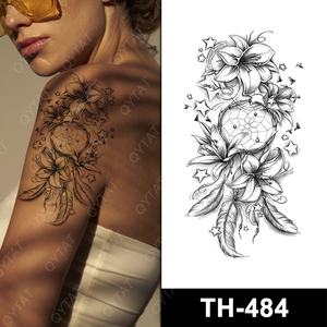 Tatouages temporaires sexy pour femmes, imperméables, pour bras, épaules, jambes, poitrine, bas du dos, art corporel - Product Image 2