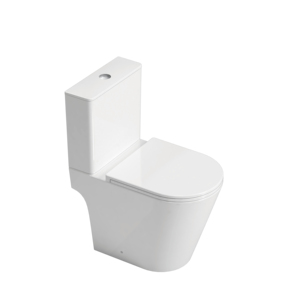 Inodoro JETMAN Europe Tornado de Dos Piezas con Tapa Blanda y Altura Confortable, Sin Borde, para Baños - Product Image 6
