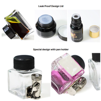Usine personnalisée de haute qualité bouteilles encrier en verre pour la calligraphie écriture art pour stylo plume plume plume stylo en verre