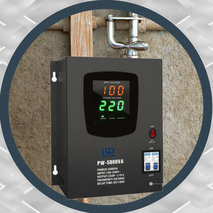 KEBO 5000VA Regulador de tensão automático monofásico PWB parede Home Appliance dois dígitos Display LED relé de cobre para AC - Product Image 2