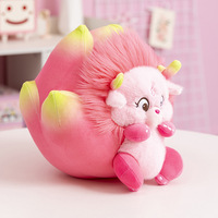 Creatief Drakenfruit Beest Pluche Speelgoed Kawaii Dier Gevuld Monster Kussen Groothandel Zachte Pluche Pop voor Kindercadeaus