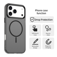 Coque de téléphone portable magnétique givrée de haute qualité pour iPhone 17 Pro Max 16E 14 15 Plus 13 12 Pro 17 Air, étui rigide mat