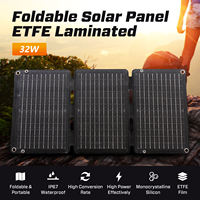 Panneau solaire portable pliable 30W, panneau solaire flexible pour la charge en extérieur, fabriqué en Chine