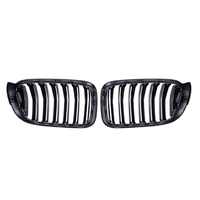 Calandre avant double lamelles noire brillante imprimée par transfert d'eau de haute qualité Chengjia pour X3/X4 F25/F26 2014-2017 en ABS