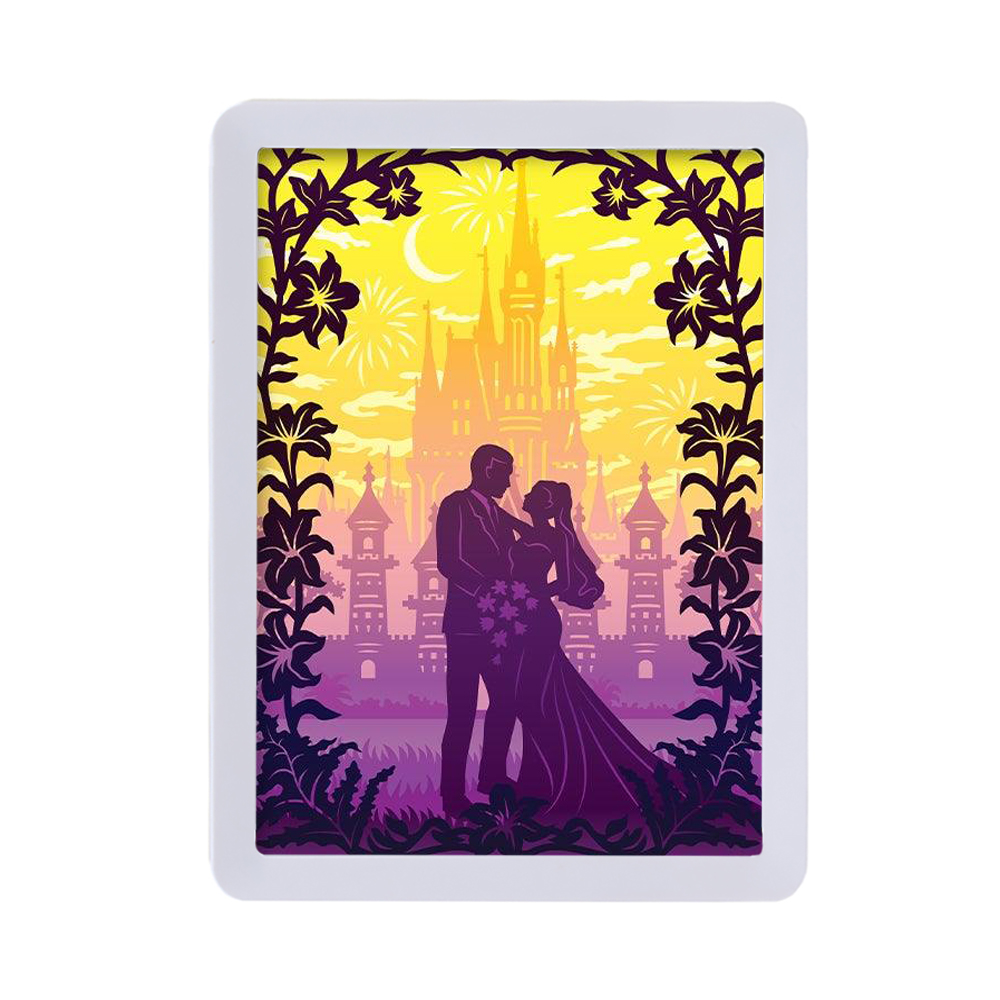 Коробка для свадебных фотографий, пластиковая фоторамка, световой короб с бумажной резкой, 3D ночник, сувениры, подарочное украшение для свадебного торжества