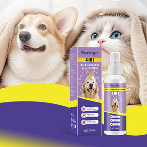 Spray de bain protecteur sans rinçage FURRIYO pour animaux de compagnie, prévention des puces et des poux, lavage sans rinçage 4-en-1 - Product Image 3