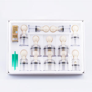 National <b>Medical</b> Research Gyy Ii Cupping Set 12 Glass Cups Manual Vacuum Therapy Pain Relief <b>Household</b> Use - Product Image 3