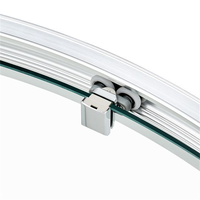 CBMMart Chine fournisseur usine Portes de douche de salle de bain personnalisées Verre trempé avec poignées en acier inoxydable Accessoires étanches