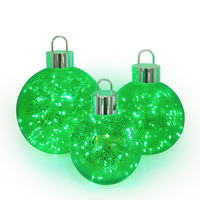 Boule de Noël géante en verre creux personnalisée de 15, 20, 25, 30 cm, ornements de Noël gonflables géants, grande boule de verre mercure illuminée