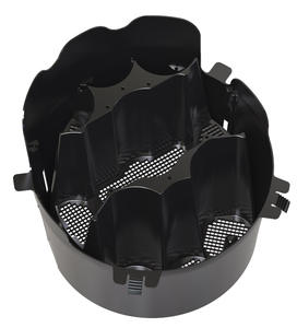 Bandeja de orquídeas negras de plástico PP apilable de montaje rápido F324 para exposiciones de Halloween planificadores de eventos festivos se adapta a 7-9 orquídeas - Product Image 1