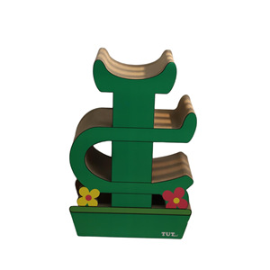 Cactus <b>cat</b> scratching post and <b>cat</b> bed integrated with corrugated cardboard, wear-resistant, <b>scratch</b>-resistant, lint-free, - Product Image 5