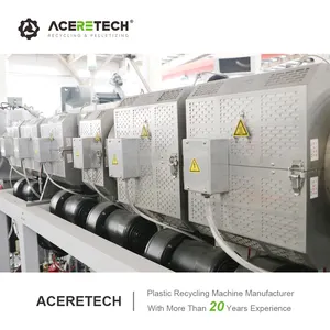 Máquina de pelotização Masterbatch para reciclagem de cores, 800 kg/h, plástico POM/PPS/PET com fibra de vidro, máquina de pelotização ATE95