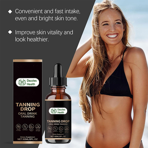 Gotas Bronceadoras Naturales de Fábrica, Aceite Facial <span class=keywords><strong>Autobronceador</strong></span>, Gotas Autobronceadoras para un Brillo Radiante con Vitamina E - Product Image 2