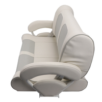 Siège de bateau en PU et aluminium, sièges souples, siège double type banc, personnalisable, résistant à l'eau, anti-UV, pliable, pour marine et camping-car