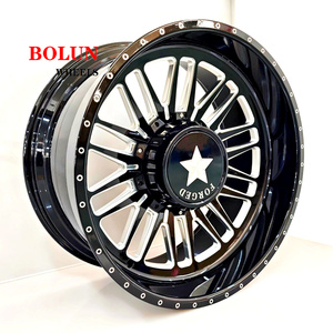 Jantes de <span class=keywords><strong>camion</strong></span> forgées en aluminium 6061 T6, flottantes personnalisées, noires, fraisées, <span class=keywords><strong>24</strong></span>*12 PCD 6*135 ET-44 CB 87.1 pour FORD F150 F250 <span class=keywords><strong>2022</strong></span> - Product Image 3