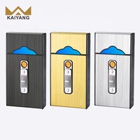 Nouvel arrivage boîte à cigarettes électronique multifonction avec briquet USB Rechargeable étui à cigarettes pour fumer