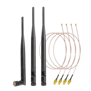 Antena omnidireccional 2,4g 5,8g 5km WiFi banda dual exterior 3dbi 5dbi WiFi puente UFL cable antena externa 2,4g 5,8g