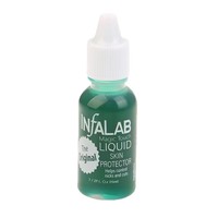 Agent hémostatique stérilisant pour salon de manucure, arrêt du saignement, flacons cylindriques bleus et verts de petite taille, liquide pour soins des ongles