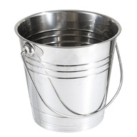 Seau à glace en acier inoxydable 3L 5L 8L Seau à boisson isolé pour boissons Refroidisseur en métal Porte-glace Conteneur Vin Bière Seaux de service