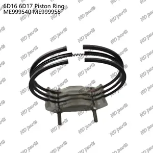 Anillo de pistón de cilindro 6D16 6D17 ME999540 ME999955 adecuado para piezas de motor Mitsubishi