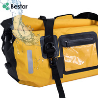 Sac à dos de randonnée léger et imperméable pour hommes et femmes, sac de voyage 66L, sac pliable étanche en bâche PVC 500D
